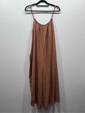 eesome Rust-Tone Spaghetti Strap Maxi Dress